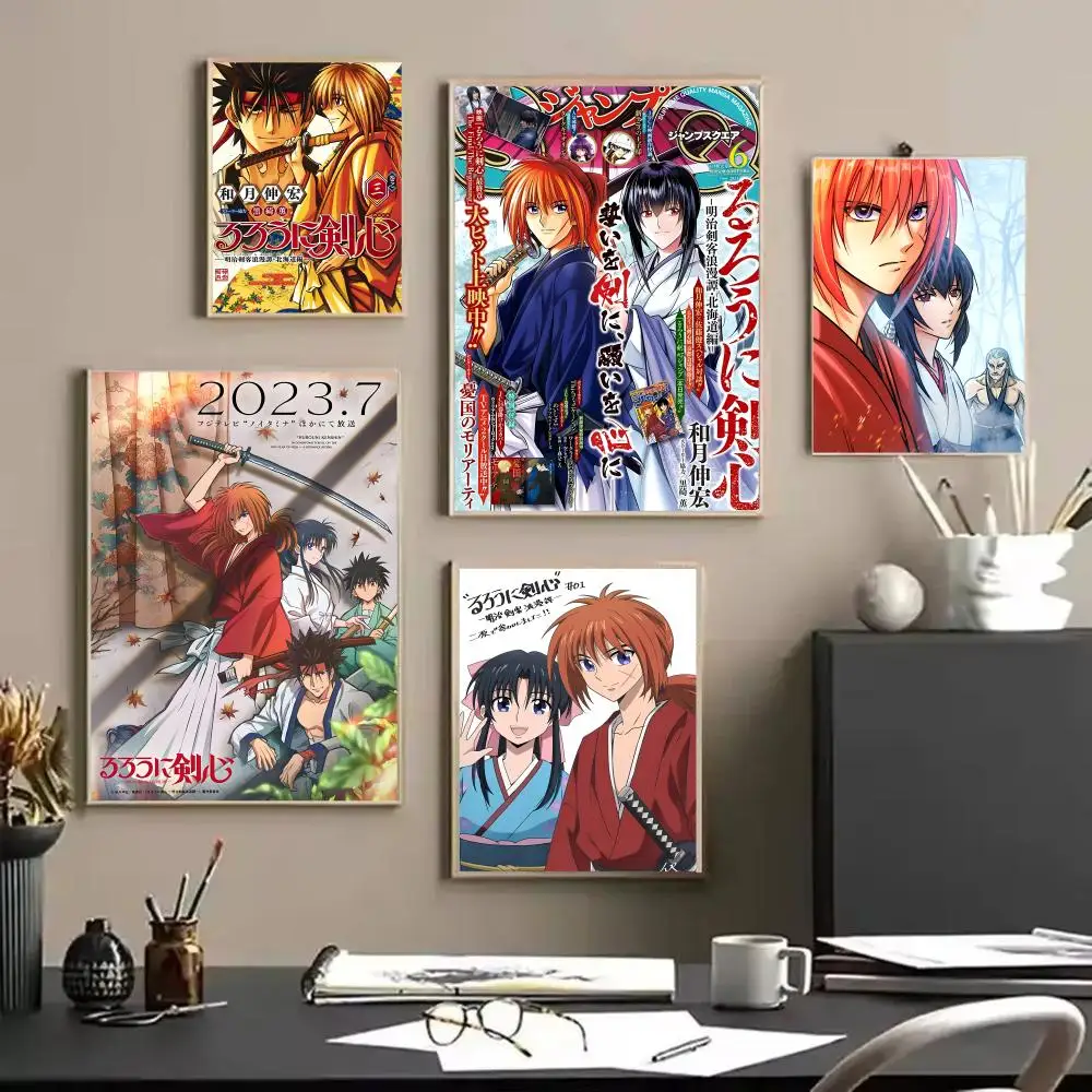 

Classic Anime R-Rurouni KenshinS Painting Living Room Bedroom Canvas Wall Art Print Mural Home Decor Gift Unframed Decoration