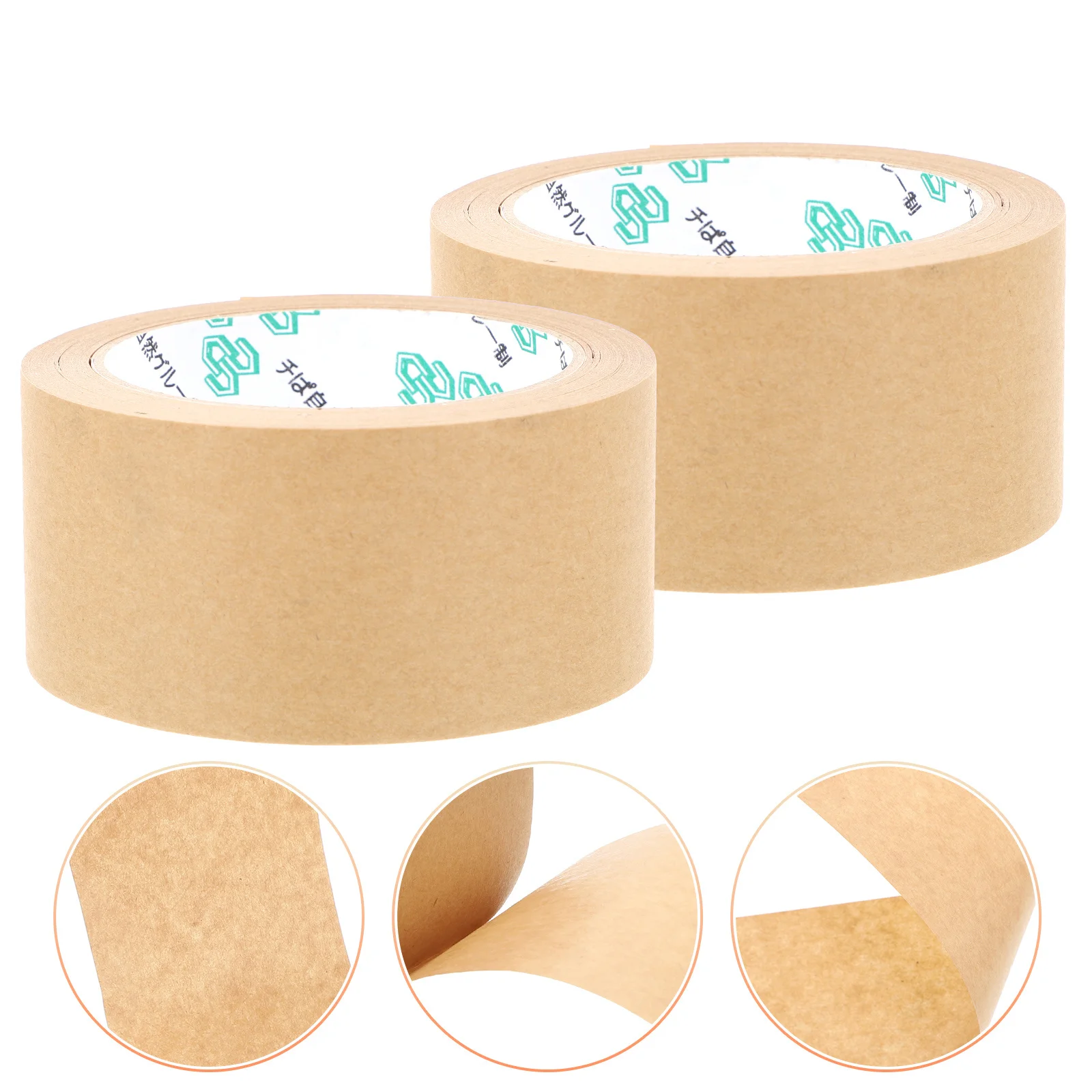 2 Stuks Kraft 45M Sterke Hechting Beschrijfbare Craft Voor Diy Afdichting Verpakking Boek Binding Tape Voor Wikkelen Tape Rolls
