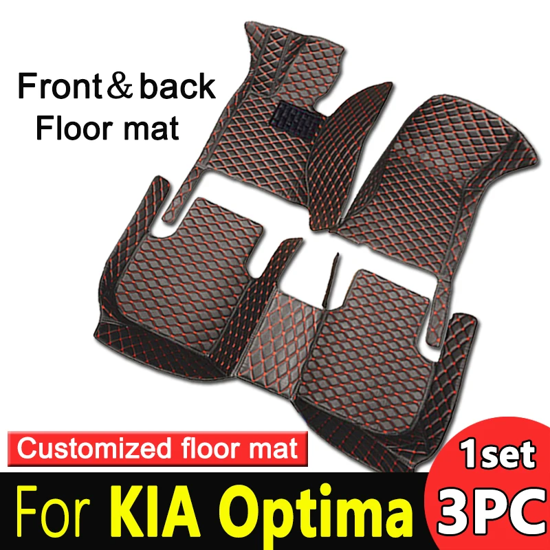 

Car Floor Mats Interior Waterproof Leather Carpets For KIA Optima K5 2015 2014 2013 2012 2011 Auto Accessories Custom Rugs