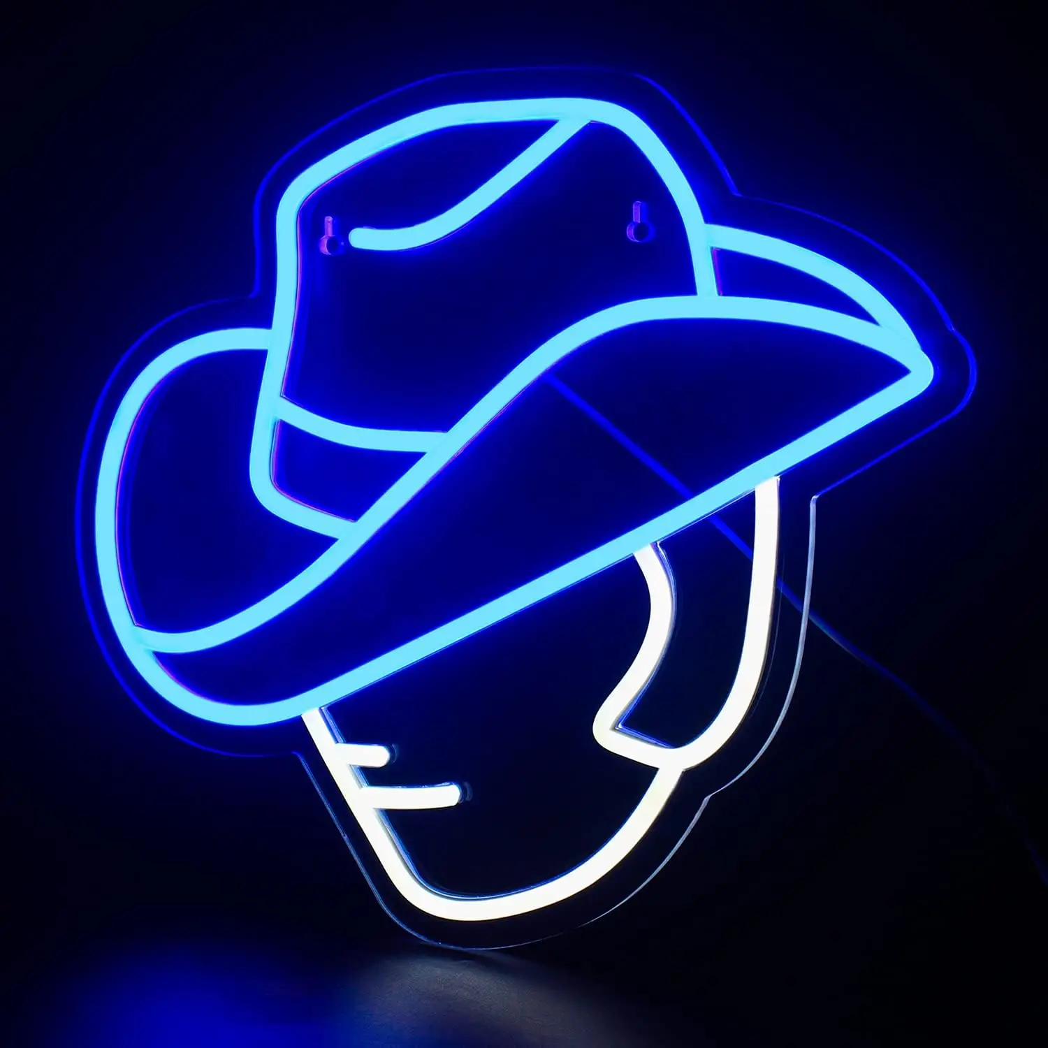 

Creative Cowboy Hat Neon Sign Led Wall Hanging Decoration Indoor Home Atmosphere Light Game Room Bar Theme Festival Party Gift