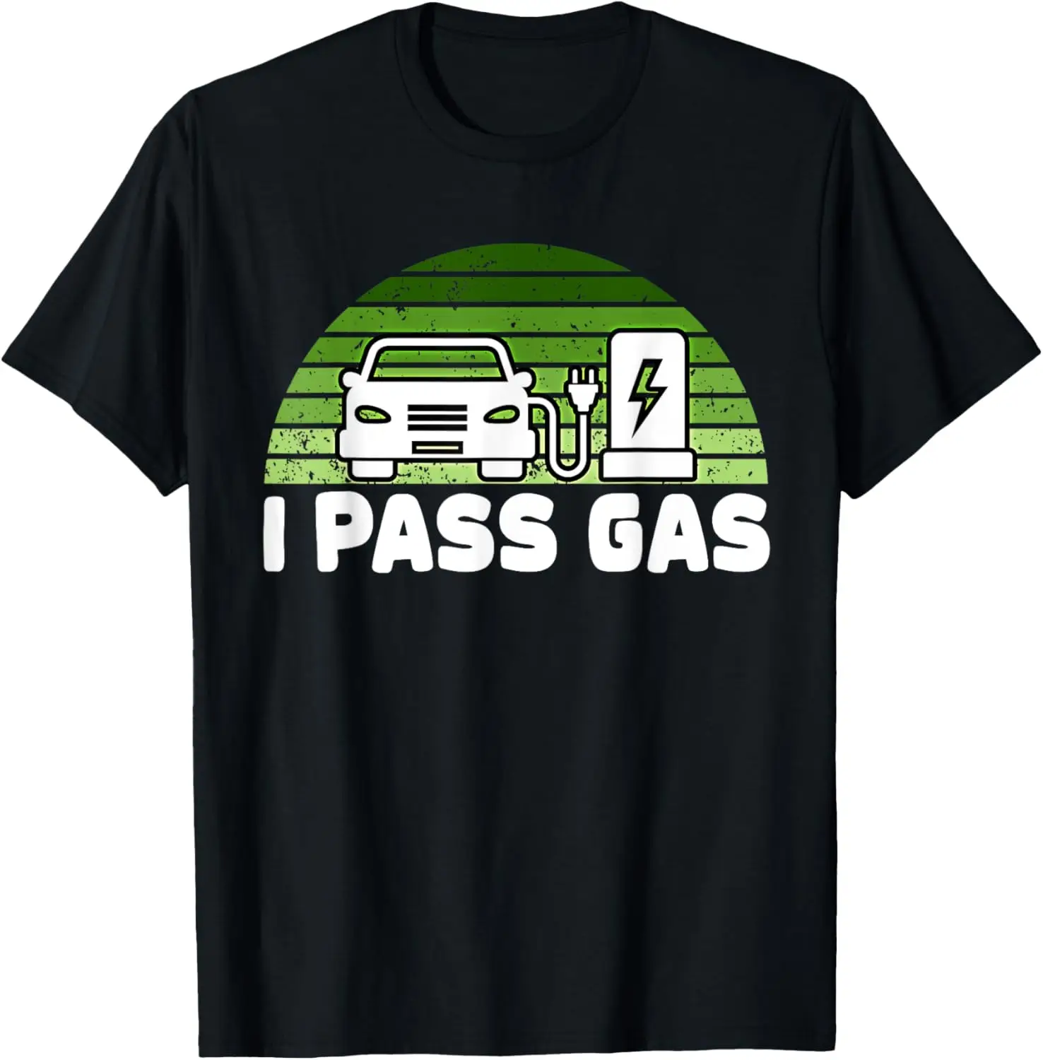 

Забавная футболка для любителей электромобилей I Pass Gas Electric Car