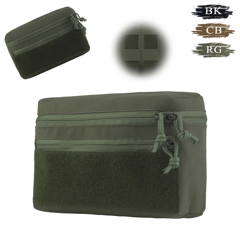 Universal MOLLE System Storage Pouch Magic Fastener Utility Bag for Hunting Vests Plate Carriers Outdoor Sundries Organization