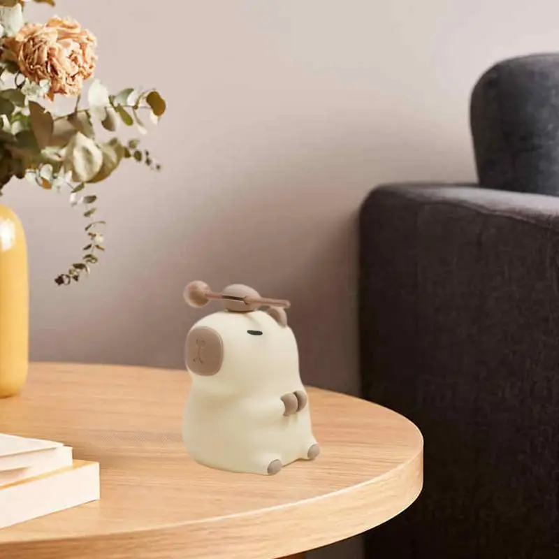 Capybara Night Light น่ารักสัตว์ Nightlight ใน Capybara รูปร่าง 3 โหมดสัมผัสความแปลกใหม่ Dorm Decor สําหรับห้องนอนห้องนั่งเล่น