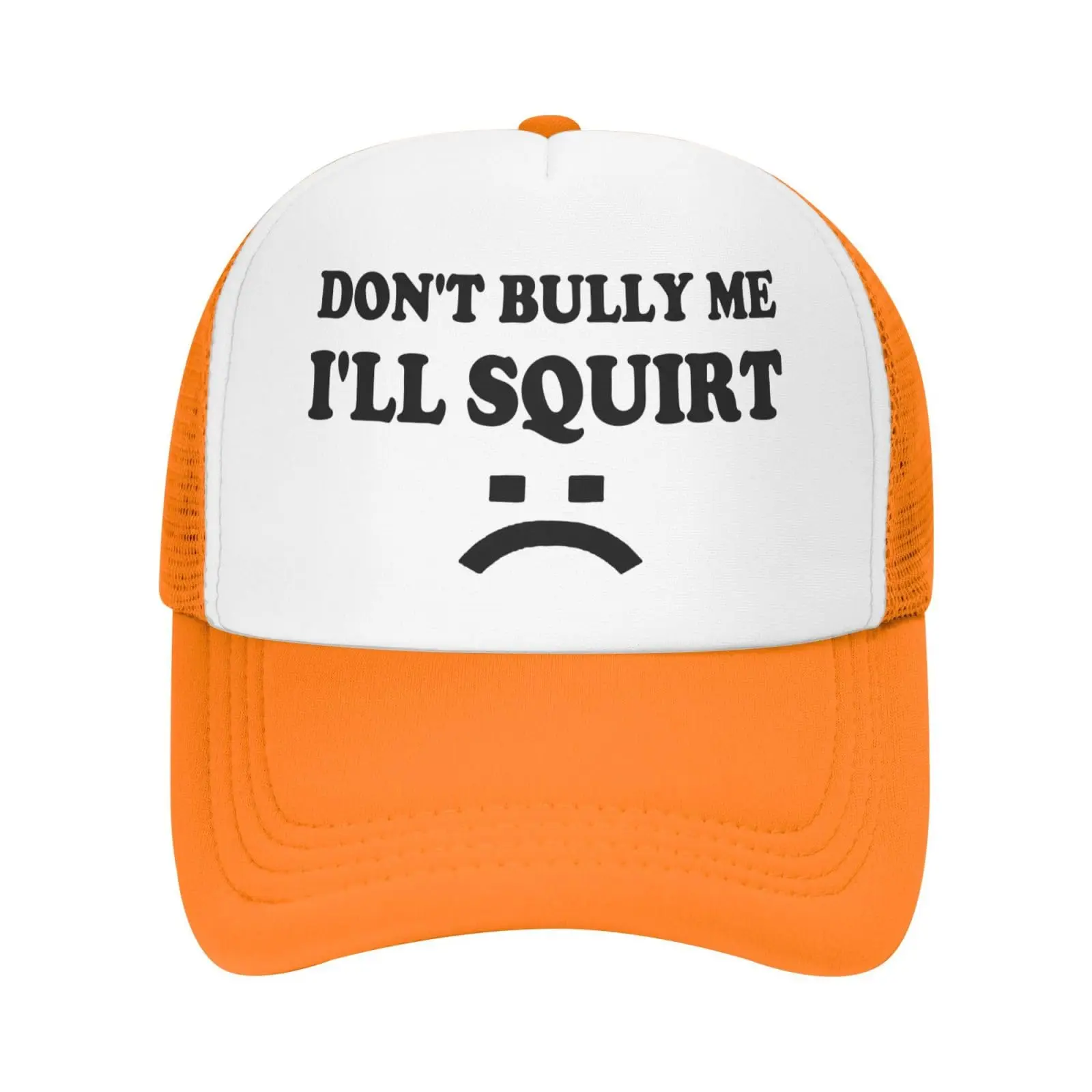 Don\'t-Bully-Me I\'ll Squirt Hat Śmieszne czapki typu Trucker Vintage Gag Śmieszne czapki Szalone czapki dla dorosłych Czapki baseballowe Snapback