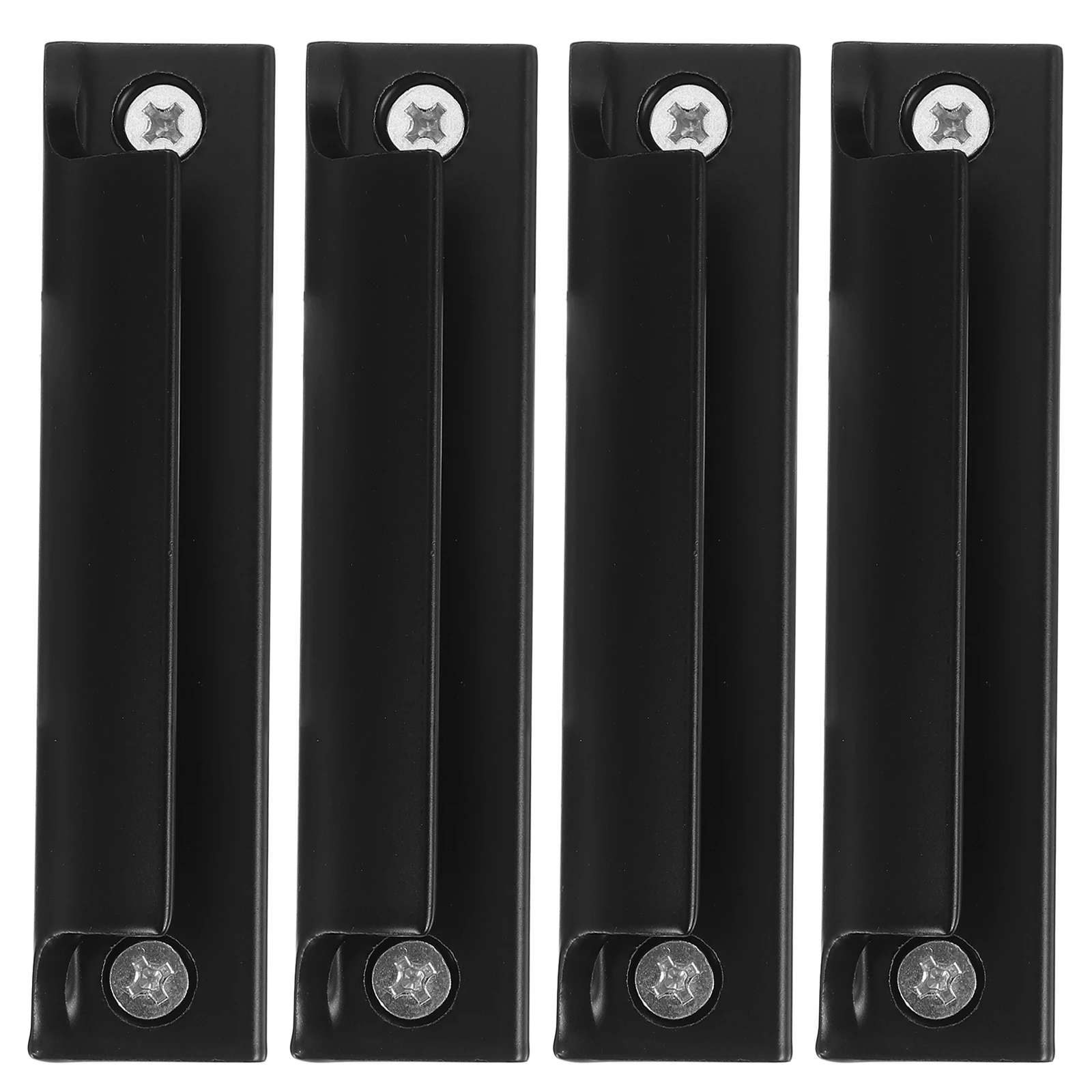 

4 pcs Aluminum Alloy Sliding Pull Handles Glass Shower Screen Door Handle Replacement Durable Metal Door Window Pulls For Home