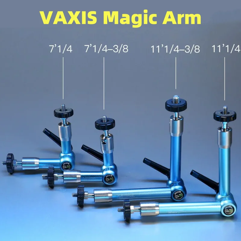 VAXIS New Magic Arm Noga Arm 7inch 11inch 1/4 3/8 Mount Articulating Adjustable Friction Arm  Camera Monitor Video Transmission