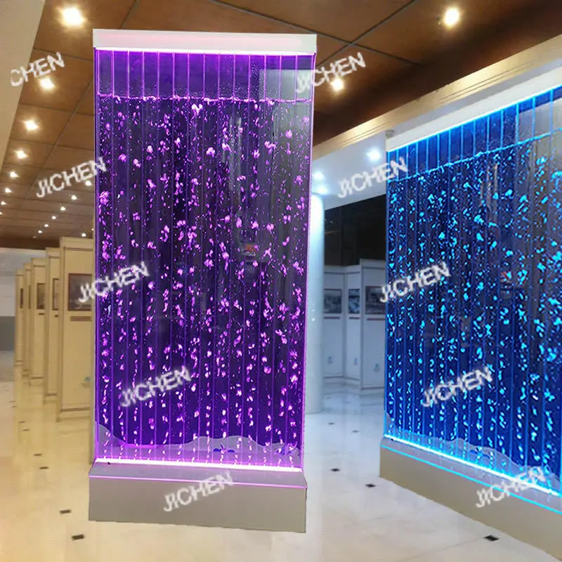 Water curtain wall bubbles, running water creative screen acrylic pastoral dynamic water bubbles