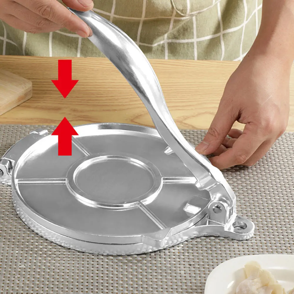 Prensa para tortillas con mango, herramientas manuales de prensado de maíz, herramienta de prensado Manual antiadherente para envoltorio Dumpling, pastel de Pizza y maíz