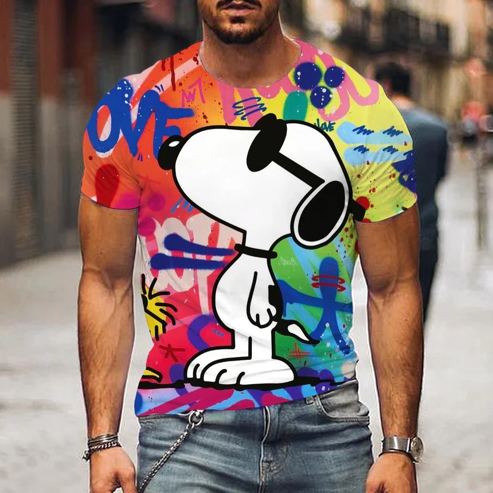 Funny Peanuts Snoopy Chick Party T-shirt Men's and Women's Round Neck T-shirt Short Sleeve Kids T-shirt Unique Clothing