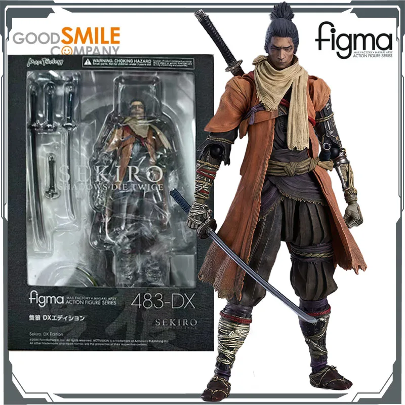 

GSC оригинальные Figma Sekiro DX Edition 155 мм аниме фигурки игрушки для мальчиков Рождественский подарок Коллекционная модель украшения