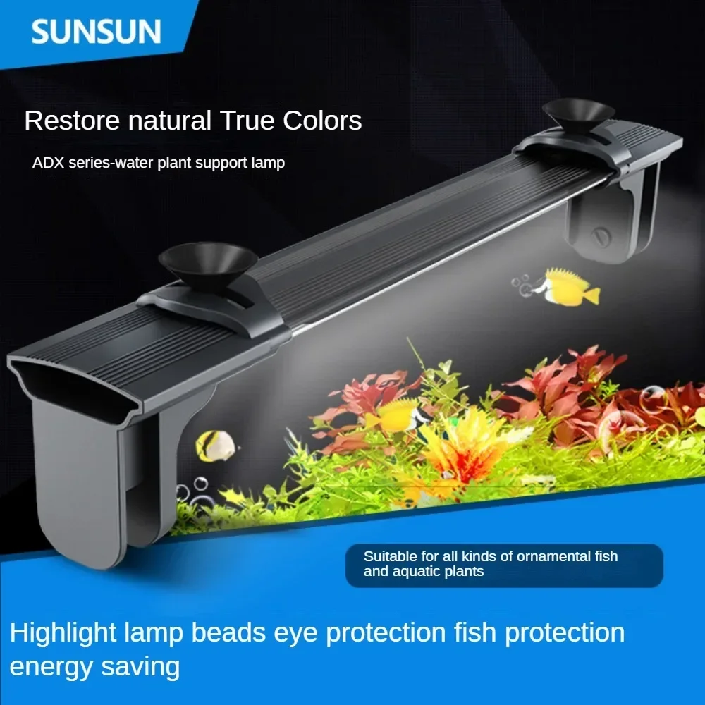 

LED Aquarium Light Fixture for Saltwater Freshwater Fish Tank,Extendable Brackets, Reef Decoration, Plant Tank, 15W