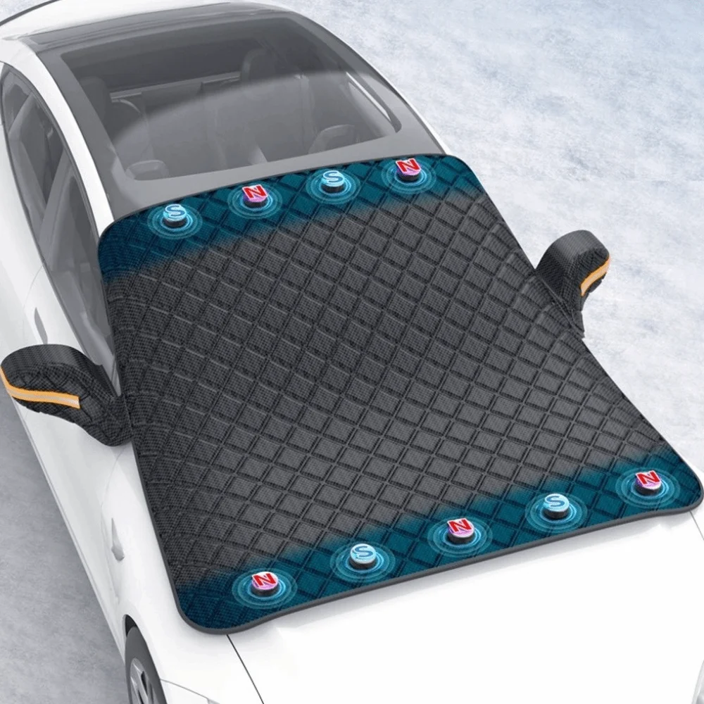

Magnetic Car Front Windscreen Cover Waterproof Sun Protection Automobile Sunshade Cover Large Size Waterproof Car Cover