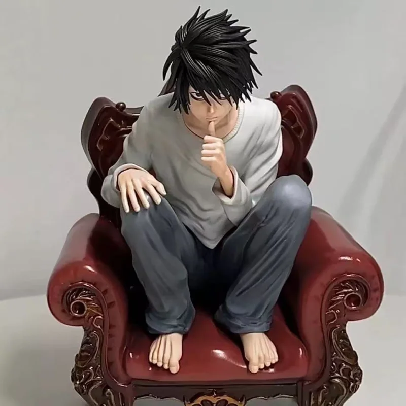 26cm anime death note l watari diorama 1/6 figura sentado sofá acessórios modelo brinquedo boneca cena decoração figura de ação