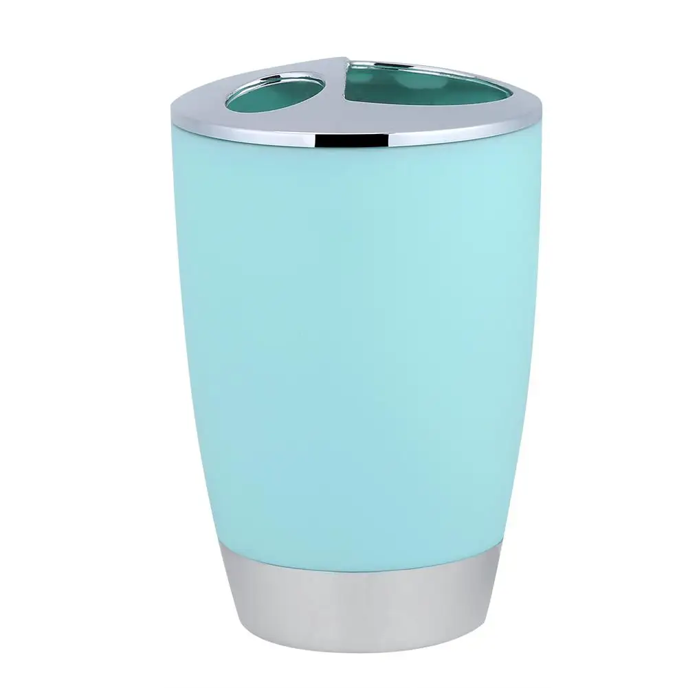 Set di organizer da bagno multifunzionale 6 in 1, portaspazzolino, dispenser di disinfettante per le mani, contenitore per rifiuti, spazzola per WC, vari colori