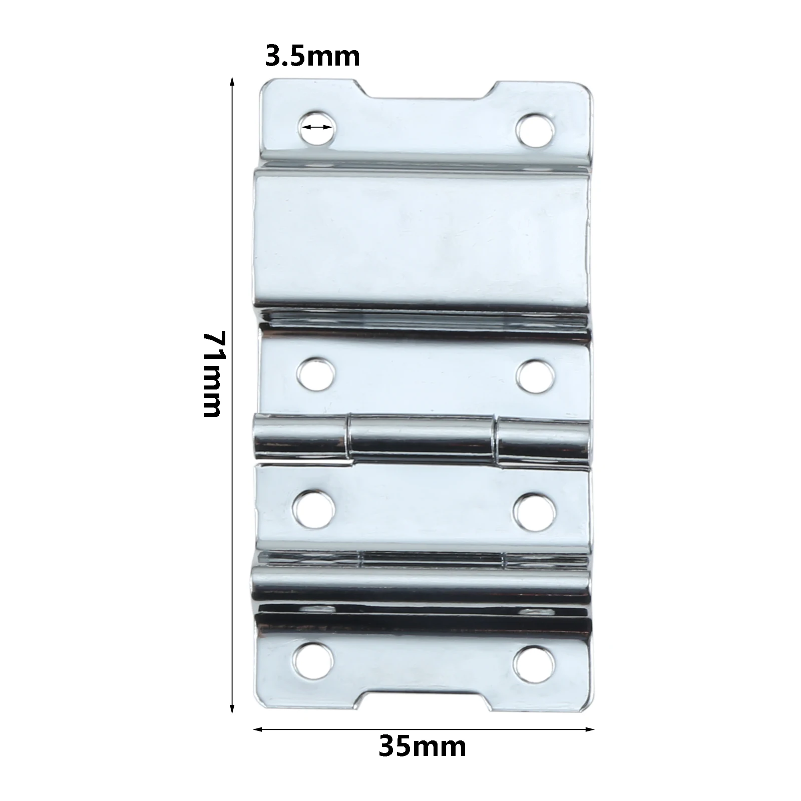 2 Pcs Support Joint Hinge Small Metal 71*35mm Silver Cabinets Tool Box Locker Fishing Fort Box Chassis Connection Hardware