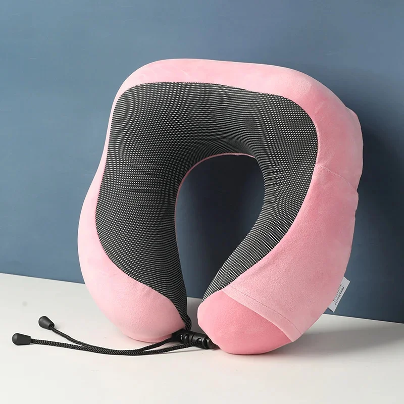 Portable Memory Foam U-Shape Travel Neck Pillow Support Cushion, Soft Neck Pillow Airplane Office Nap Car Birthday Holiday Gift