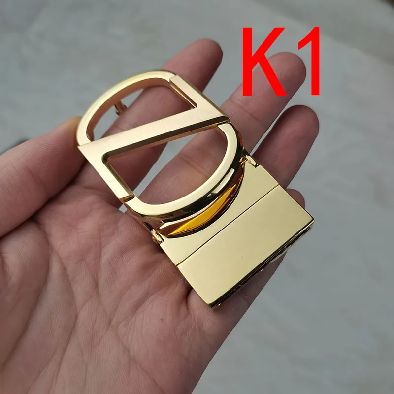 High-End Pure Copper Men's Belt Buckle Smooth Punching Z-Shape Fashion Belt Buckle for Casual Business And Daily Wear