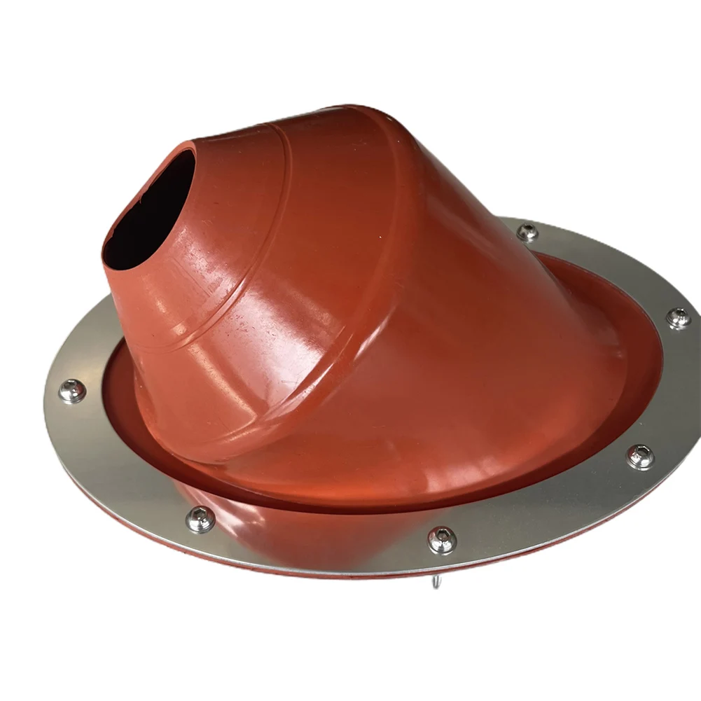 Imagem -03 - Tenda Selo Chaminé Duto Capa de Silicone 45 ° Ângulo Sino Tendas Fogão Piscando Kit Queimador de Madeira Montagem de Concha de Flue Camping Peças