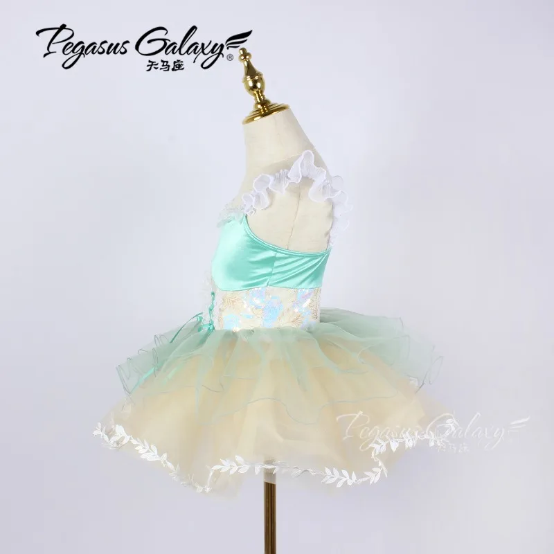 الأطفال الكبار الشاش توتو فستان الباليه ملابس الرقص فستان منفوش مرحلة الأداء الترتر الملابس للنساء الفتيات