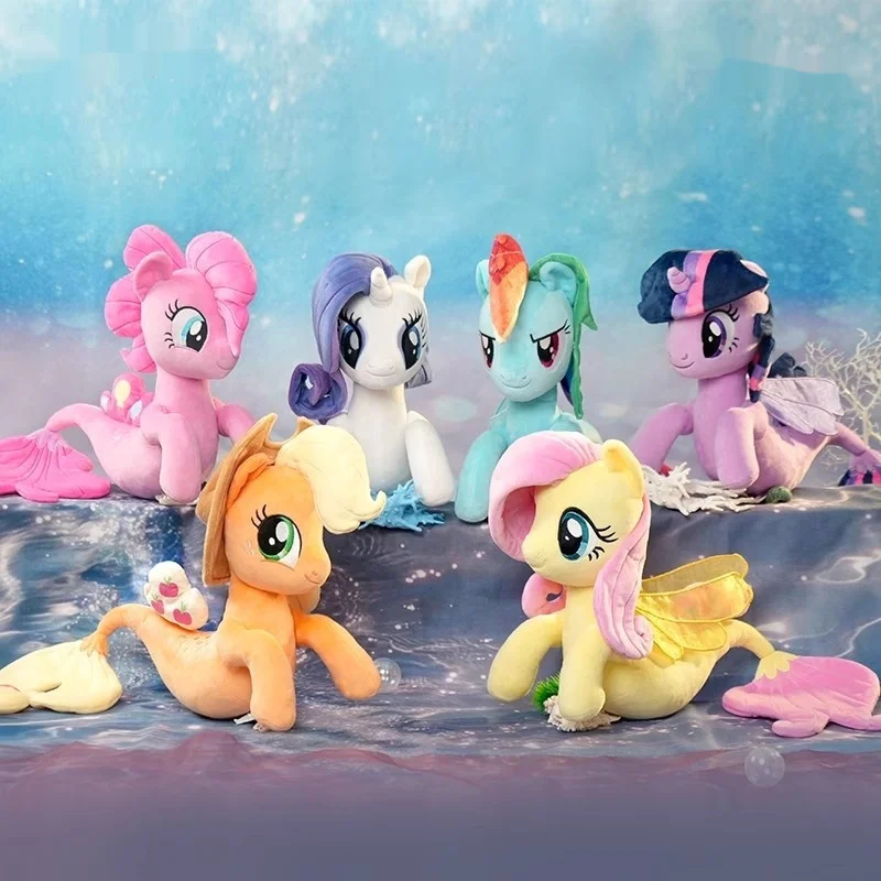 

Original My Little Pony Mermaid Shape Plush Doll Twilight Sparkle Pinkie Pie Apple Jack Toy Doll Pillow Ornaments Kid Gift