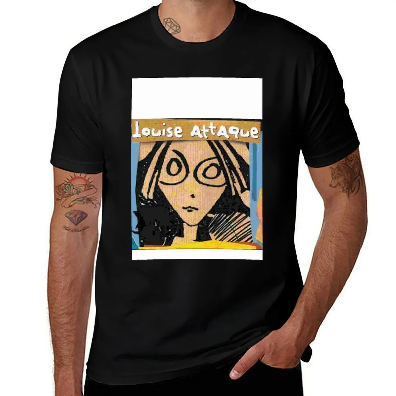 

t for LOUISE 100% t cotton cotton soft man shirt shirts shirts designer T-Shirt t men ATTACK