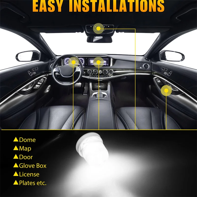 20Pcs Car T11 BA9S …