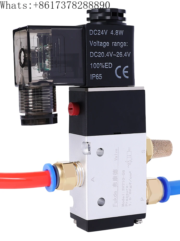 

3V210-08 Two Position Two Position Three way 24V Electromagnetic Pneumatic 3V310-10 Control Valve 220V