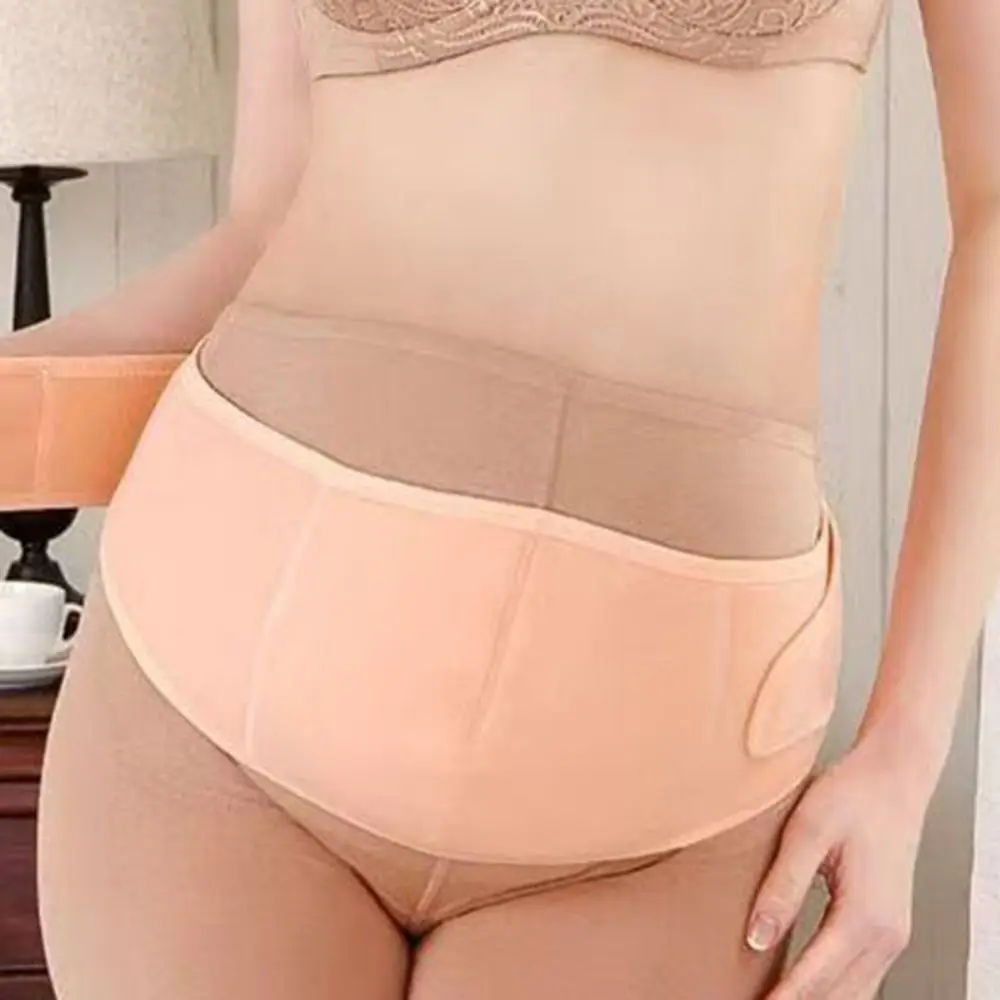 Cintura di supporto per maternità in vita regolabile Design curvo traspirante Fasce per pancia premaman Elastico incrociato sul retro