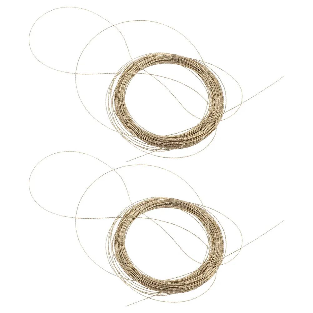 

2Pcs Windshield Removal Wire Rope Golden Steel Car Auto Repair Tool for Efficient Car Windshield Adhesive Cutting and Glass