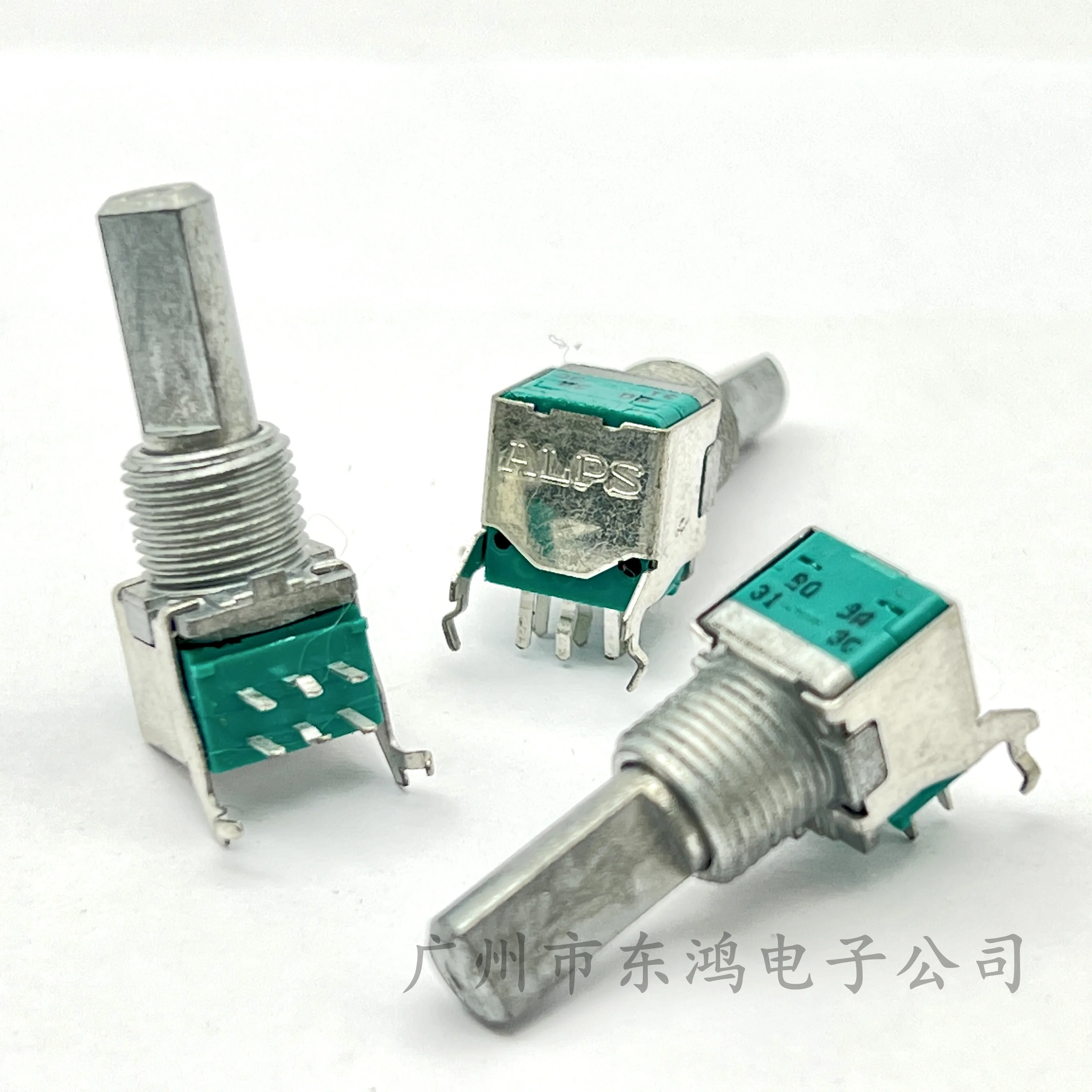 Japan ALPS 09 horizontal duplex precision potentiometer B50K shaft length 20mm