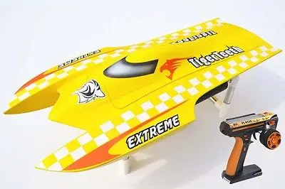 E22 Fiber Glass Yellow Electric High Speed Racing  RC Boat W/ Motor Servo ESC Battery Toucan Toys for Adults Gift THZH0023-SMT8