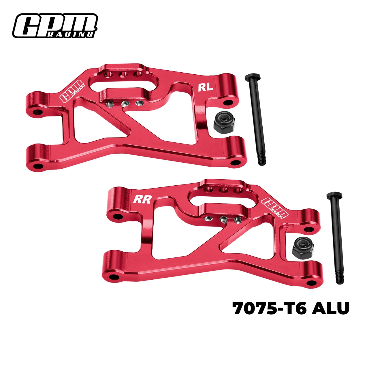 GPM TRAXXAS MINI SLASH 4X4-108164-1 para brazos de suspensión inferior trasera de aleación 7075-T6