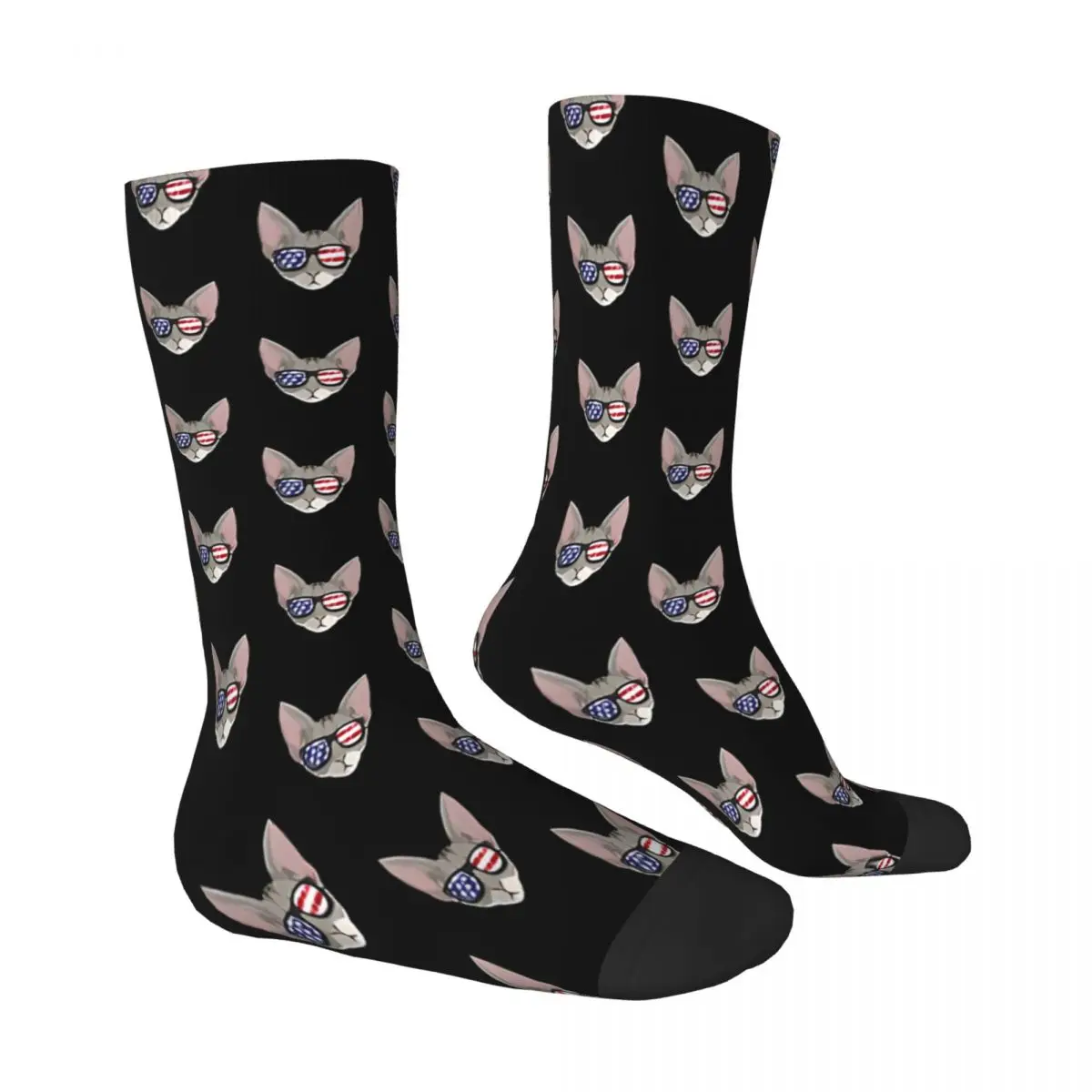 Patriotic Devon Rex Socks Male Mens Women Spring Stockings Polyester