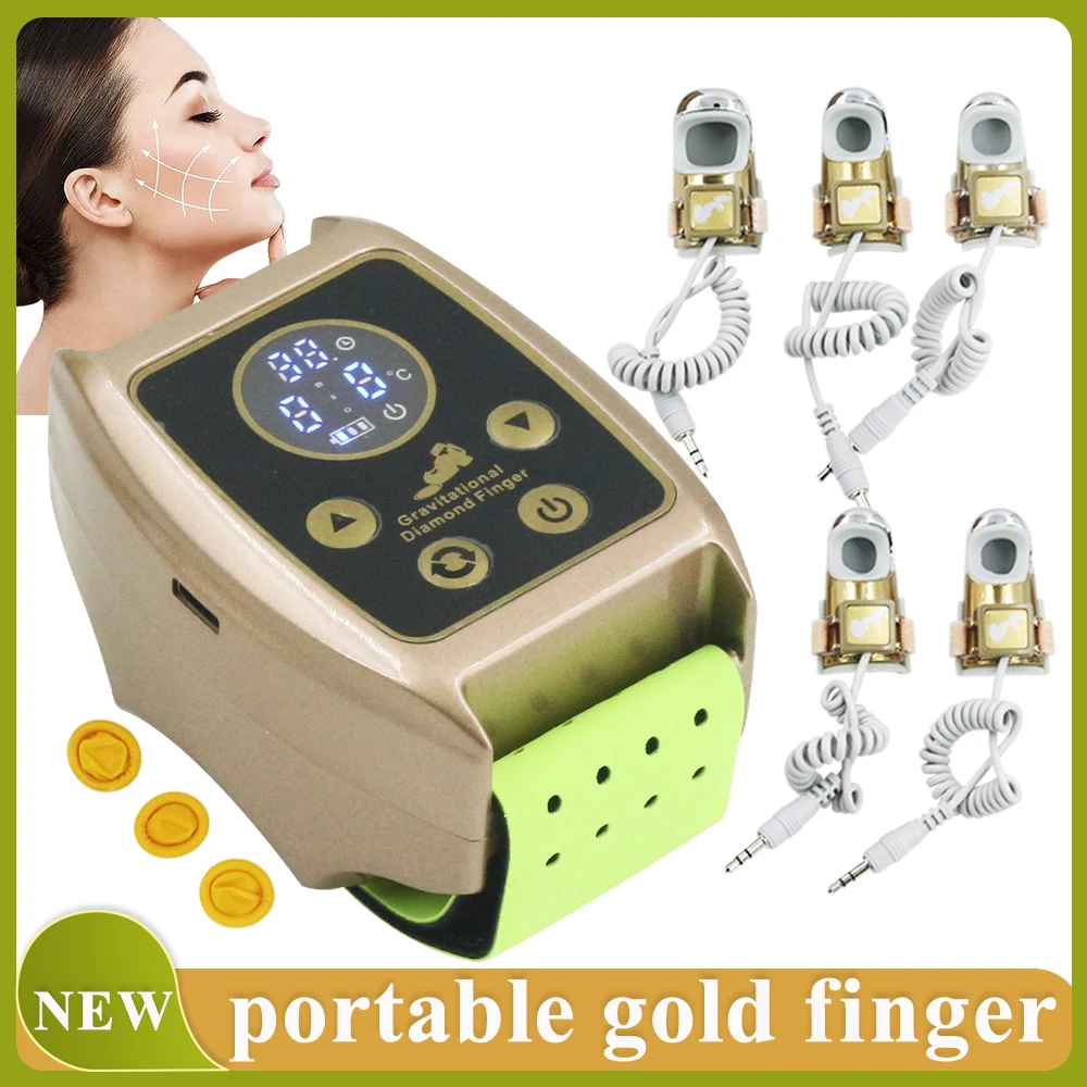 Professional Finger Gravitational Microcurrent Golden Finger Slim Waist Body Shaping Massager Massage EMS