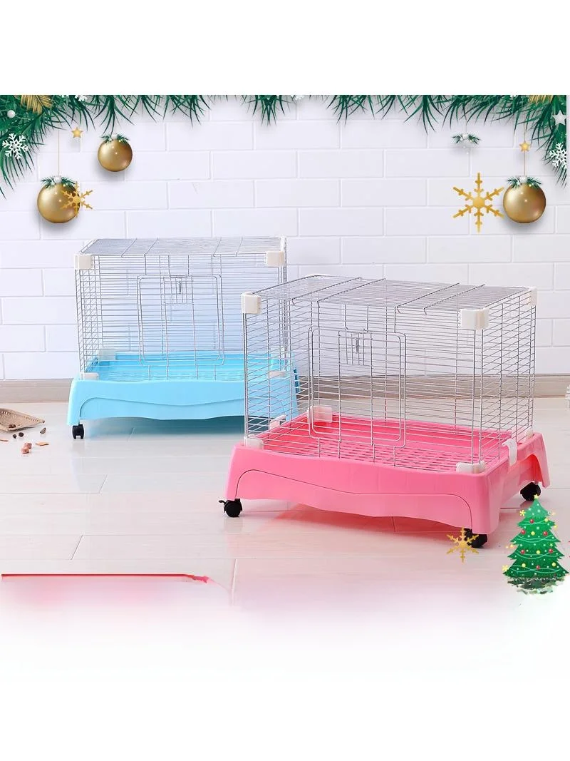 

Drawer Style Pet Cage Small Double Layer Villa Rabbit Pen Pig Fence High Rabbit Cage Pet Supplies Dog Home Accessories