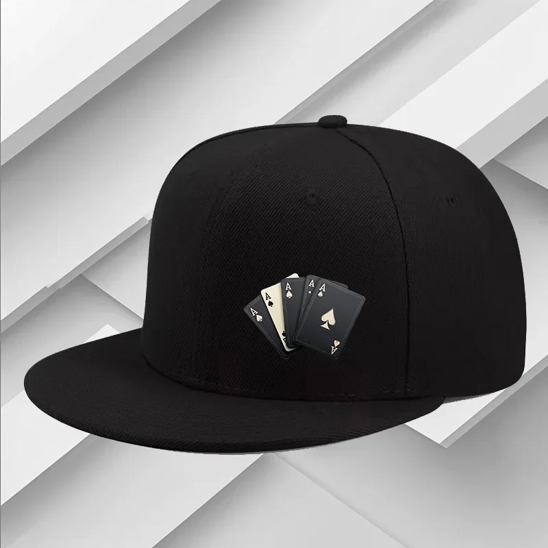bone-ajustavel-com-design-de-cartas-de-poker-preto-moda-urbana-protecao-solar-casual-hip-hop