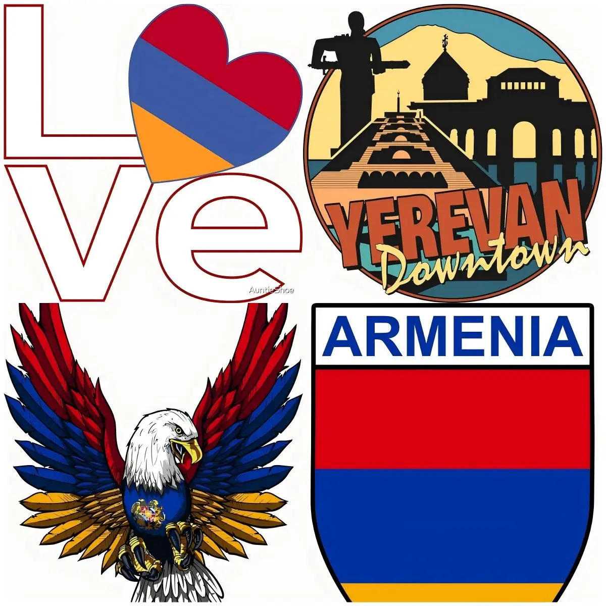 Coat of Arms Sticker Decal Self Adhesive Vinyl Armenia ARM AM