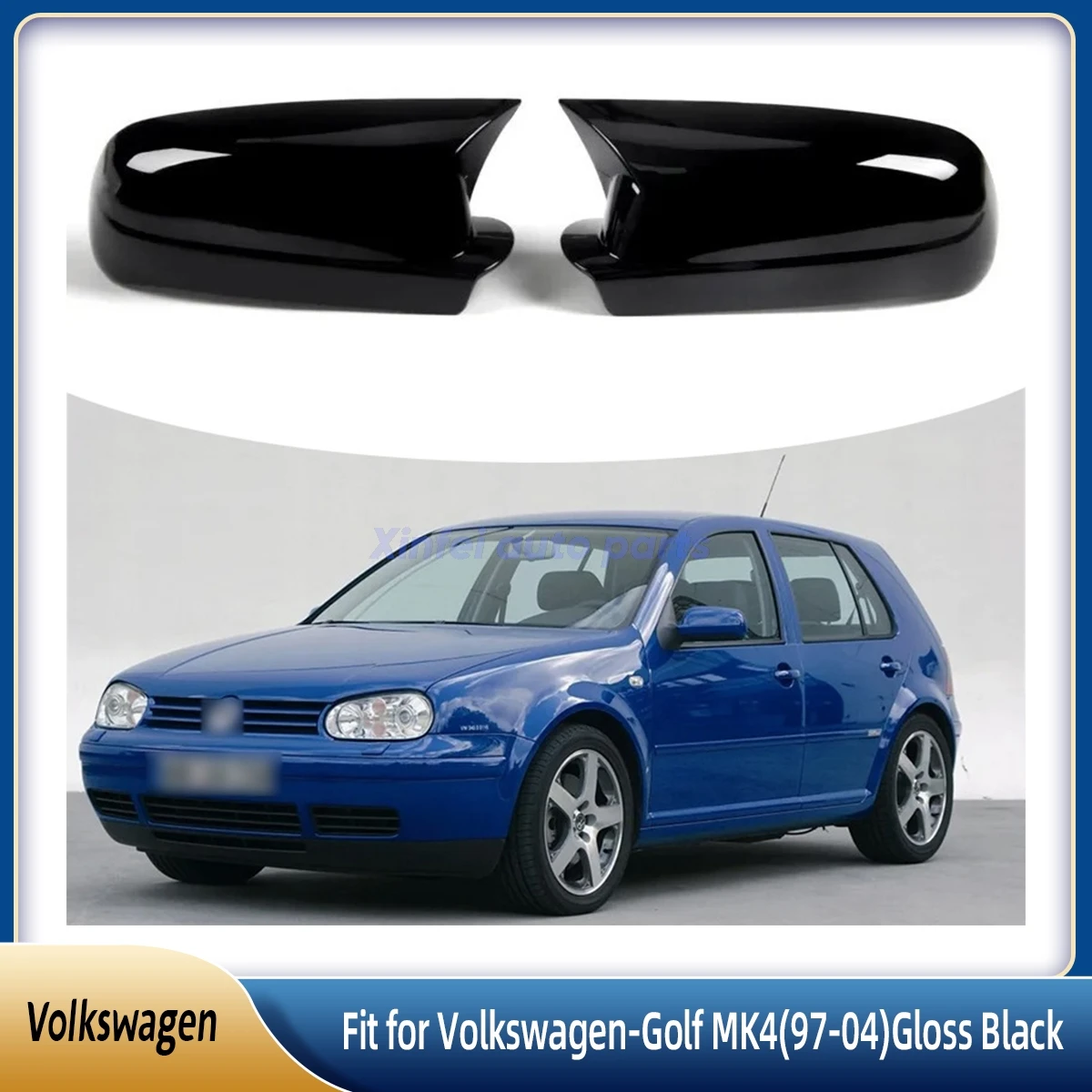 Rearview Mirror Cover Wing Mirror Housing Caps Horn Fit For VW Golf 4 MK4 GTI R 1997-2004 Bora Jetta Passat B5 1998-2005