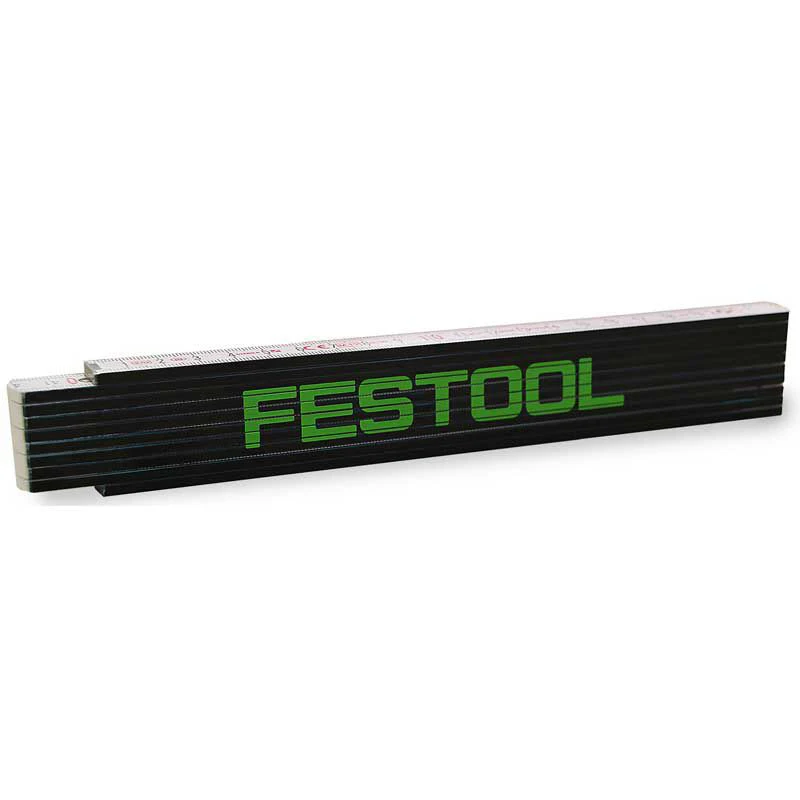 FESTOOL MS 201464 Metre Rule Folding Ruler 2M Wood Material 10 Links Abrasion Resistance Measure Tools