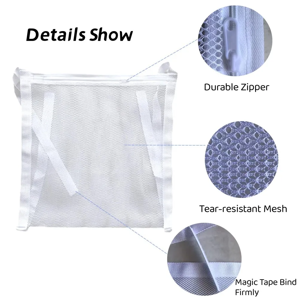 1/2/3 Pcs Sneaker Washing Machine Bag Mesh Washing Bag,Portable Laundry Dryering Net Bags for Shoes,Dryer Door Shoe Net Bag