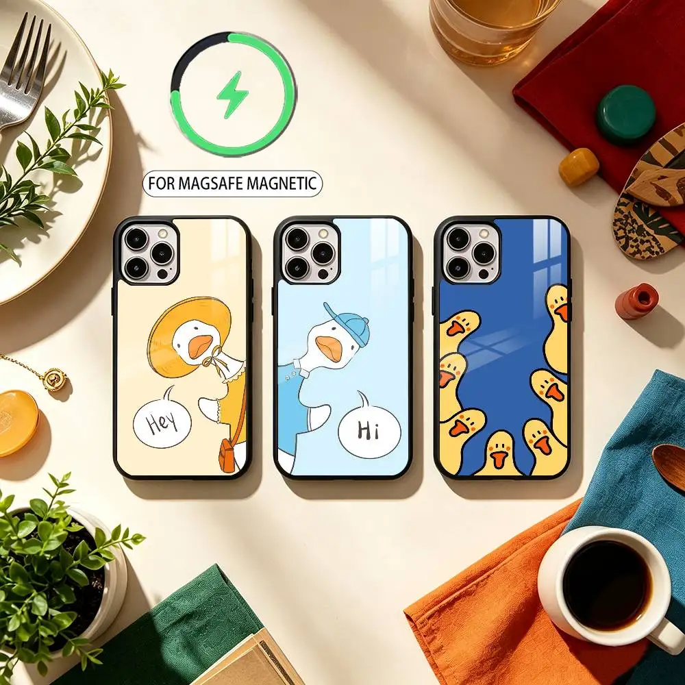 Cartoon Cute G-Goose  Phone Case For iPhone17,16,15,14,13,12,11 Plus,Pro Max Magnetic For Magsafe Wireless Charging