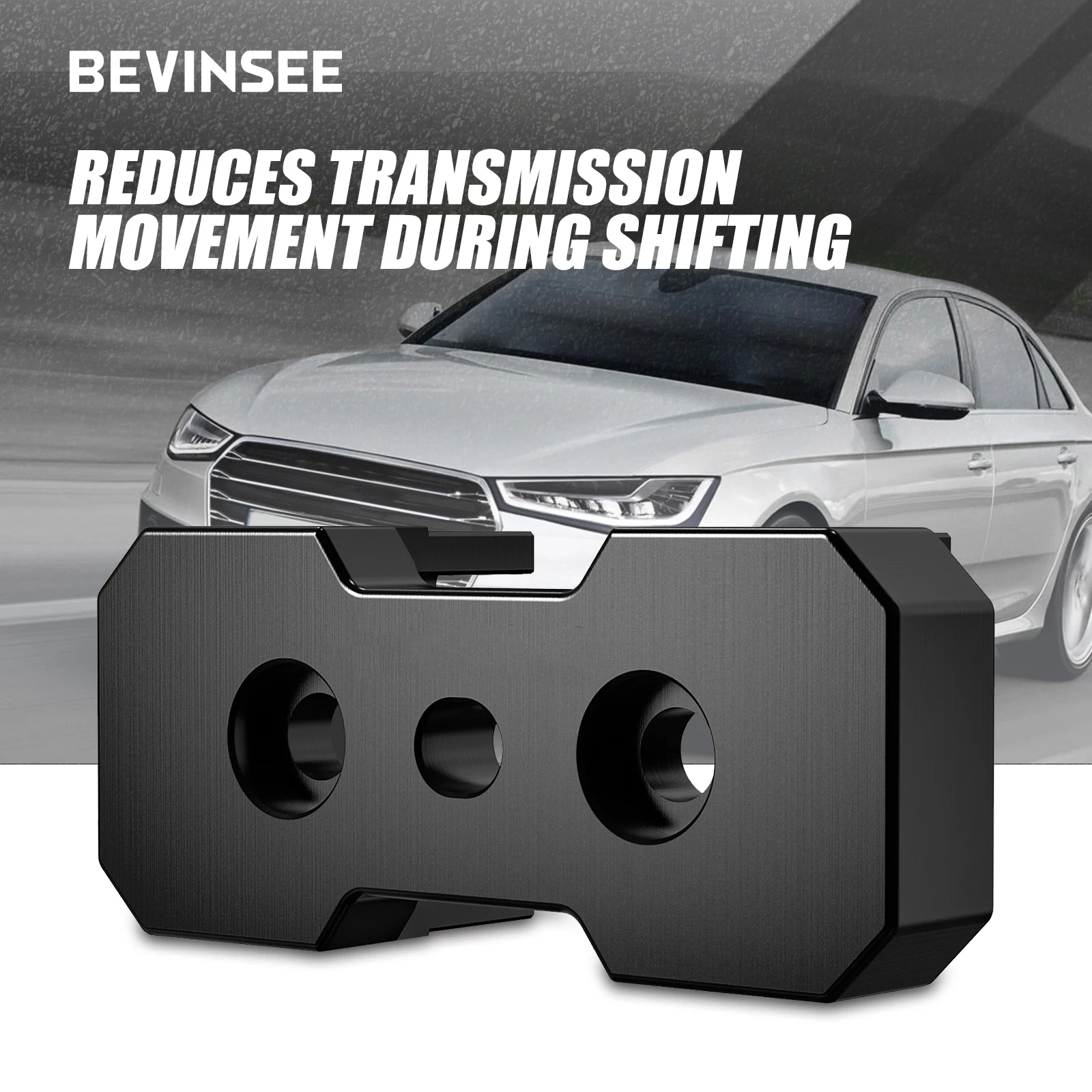 BEVINSEE Aluminum Transmission Mount Insert For Audi B8 Chassis A4 S4 RS4 A5 S5 RS5 Q5 SQ5 Models For S-Tronic/Manual