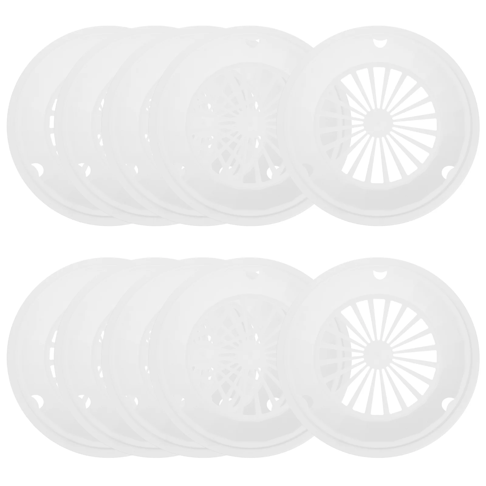 

10 Pcs Grill Plate BBQ Holders Picnic Tray Barbecue Reusable Plastic Durable Support Party Paper