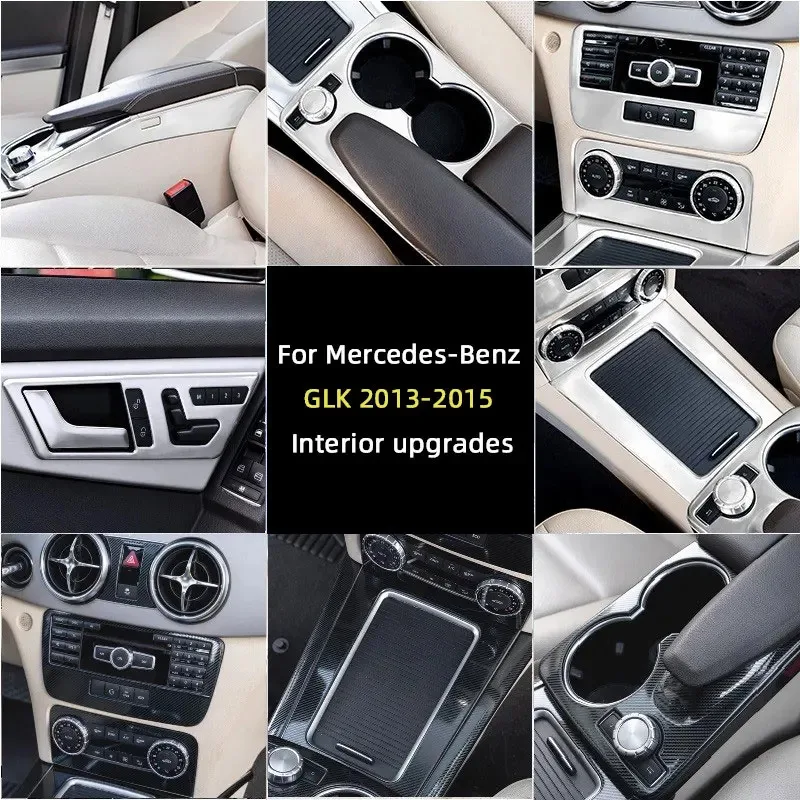

For Mercedes Benz GLK X204 2013 2014 2015 Car Center Console CD Air Conditioner Panel Armrest Box Trim Cover Interior Accessory