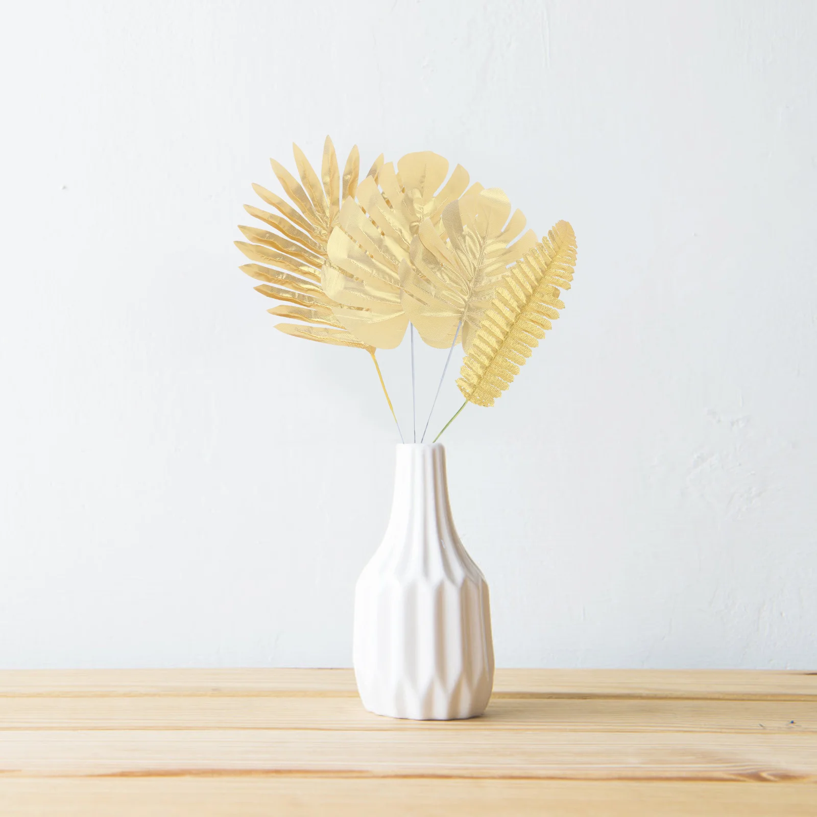 

20Pcs Artificial Leaves Picks Simulation Leaves Branch Wedding Home Decoration Cake Table Party Layout Decorative Bouquet