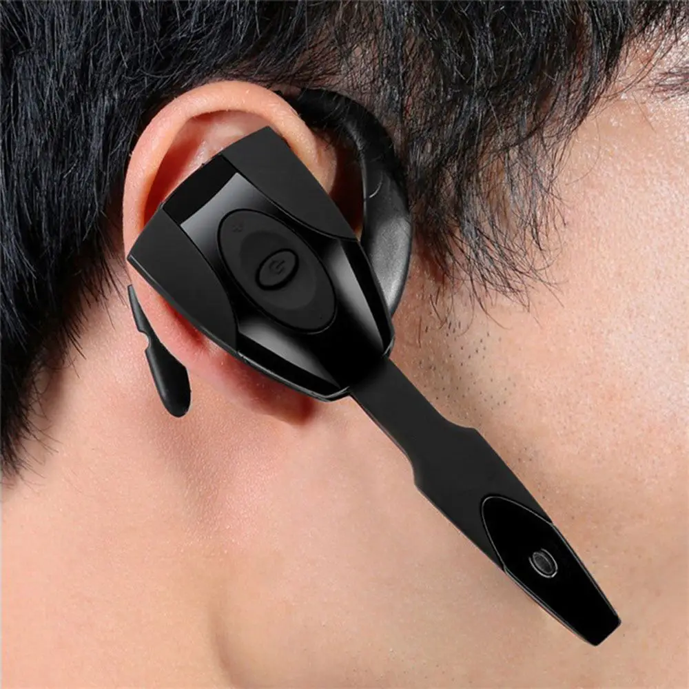 Microphone Handsfree Rechargeable Wireless Bluetooth Headset Wireless Headphones Business Bluetooth Headset Bluetooth Earphones