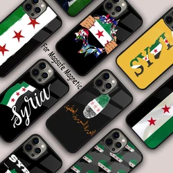 Syria Syrian Republic Flag Magnetic Phone Case For APPLE iPhone 17 Air 16 14 13 12 Pro Max 15 Plus Wireless Charge MagSafe Cover
