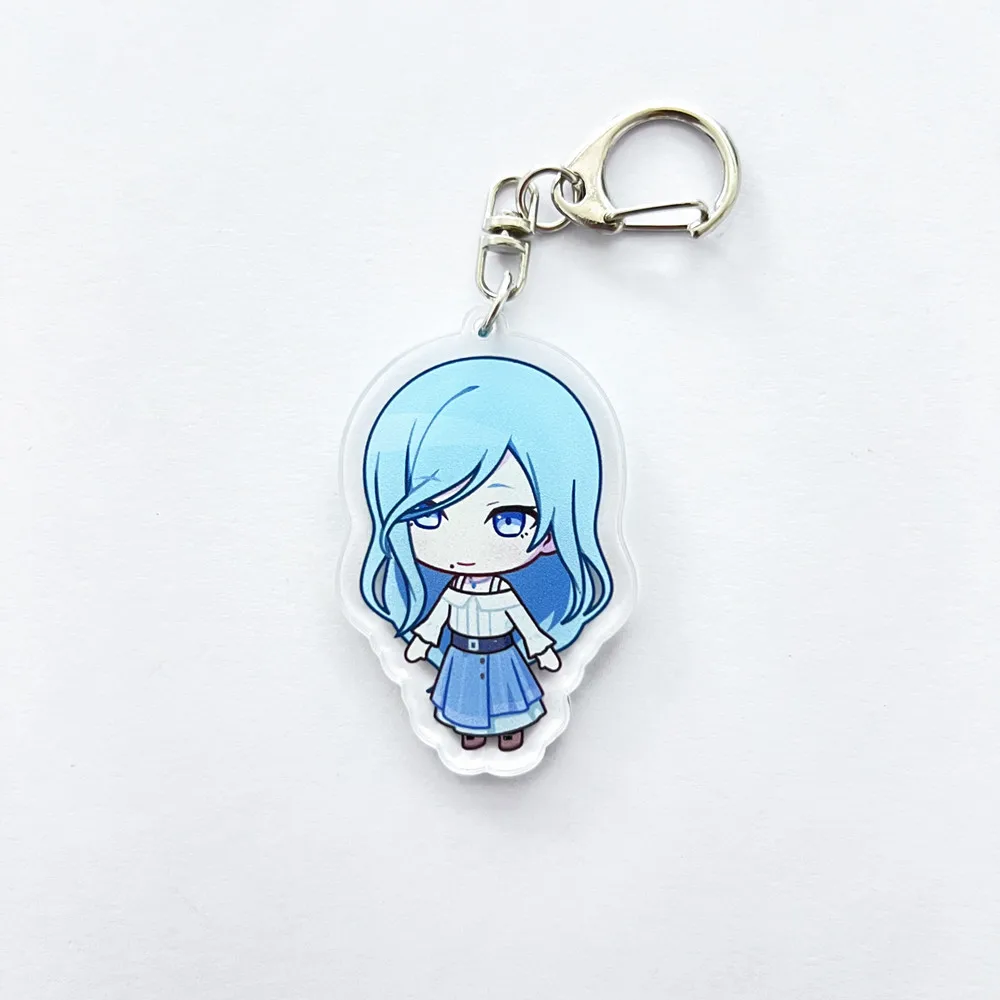 PJSK Project Sekai Colorful Stage Len Rin Character SD Keychain Cosplay Acrylic Keyring Two-sided Key Chain Pendant Accessories image 2