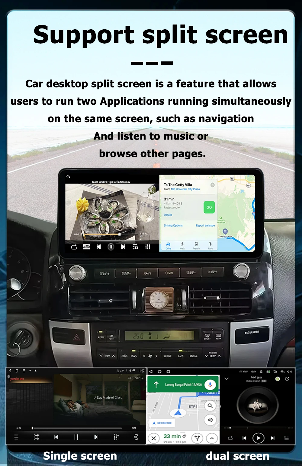 Android 16 CarPlay para Toyota Land Cruiser LC200 2007 - 2022 pantalla QLED Radio de coche reproductor Multimedia navegación GPS 360 cámara