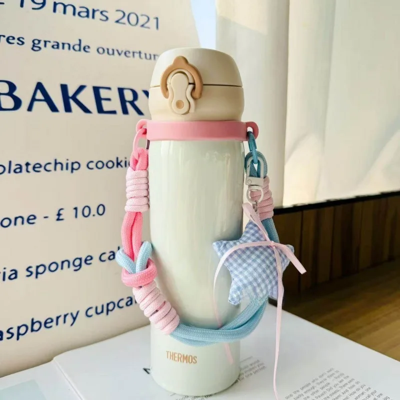 Cute Woven Strap Hand-held Water Cup Lanyard For Stanley Tumbler Universal Accessories Suitable 6-10cm Cup Mouth Holder Sleeve view 6